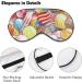 Colorful Spiral Sugar Candy Sleep Mask for Women | Adjustable Eye Shades with Elastic Strap - Shop Now - Buy Online on GoSupps.com