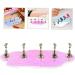 FOMIYES 1 Set Nail Tools Press on Artificial Nails Stand Nail Holder for Painting Nails Artificial Nails Display Holder Press on Nails Stand with Base Acrylic Water Ripple Bracket - Buy Online on GoSupps.com