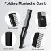 Portable Folding Hair Brush Smooth Oil Hair Mustache Beard Styling Comb Pocket Size for Men and Boys - Buy Online on GoSupps.com