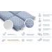 Sensory Owl Soft Weighted Lap Pillow - 4kg Navy - Calming, Anxiety Relief, Stress Reduction - Play Therapy Equipment with Cotton and Minky Fabric - Buy Online on GoSupps.com