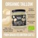 Organic Grass Fed British Beef Tallow 300g | Hunter & Gather | Gluten-Free, Seed Oil-Free | Keto, Paleo | 100% Pure Ancestral Nutrition - Buy Online on GoSupps.com