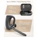 ZUKUMU Bluetooth Headset with Noise Canceling Dual Microphone | 180Hrs Playtime | Wireless Earpiece with Charging Case | Hands-Free Earphones | LED Display | Black - Buy Online on GoSupps.com