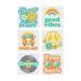 Groovy Party Tattoos - 72 Pieces