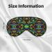 Double-Sided Tie-Dye Pot Leaf Eye Mask | Unisex Sleep Shade & Cover for Comfortable Nights - Buy Online on GoSupps.com