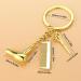 Scissor Comb Pendant Keychain Scissor Comb Pendant Keychain Hairdressing Hair Dryer Stylish Pendant For Salon Graduation Gold - Buy Online on GoSupps.com