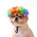 Funny dog wig cat role play wig Halloween Christmas parties firm for pets wig small medium and large dogs wig (colored clowns)