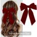 1Pcs Velvet Hair Bows Clips Red Ribbon Clips Cute Barrettes Accessories for Women Girls Big Bowknot Hair Clips for Party Birthday Holiday Graduation - Buy Online on GoSupps.com