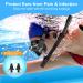 Professional 4-in-1 Snorkel Set for Adults | Adjustable Dive Flippers, Anti-Fog Mask, Dry Top Snorkel & Earplugs | Ideal for Snorkeling, Swimming & Scuba Diving | Black Large-X-Large - Buy Online on GoSupps.com