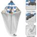 Blue White Striped Cat Hair Towel 2 Pack - Super Absorbent Quick Dry Turbans for Women & Girls - Buy Online on GoSupps.com