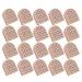 Pssopp 10 Pairs High Heel Tips Replacement Shoes Heel Dowel Shoe Repair Cover Pin Accessories for Women Lady Girls(613 Beige 19 * 20.5) 613 Beige 19*20.5