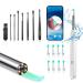 AVM NE3 Ear Wax Removal Kit 3.6mm 1296p HD Wireless Pocket LED Camera with App Control IPX7 Waterproof Ear Endoscope with 8 Ear Cleaner Kit for Kids Adults Pets Available for iOS&Android.(White)
