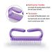 Handle Grip Nail Brush - Fingernail and Toe Cleaning Brushes for Men and Women - 6 Pack (Multicolor) - Buy Online on GoSupps.com