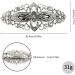 Luckious Vintage Flower Hair Barrette Hair Slides - Antique Style Crystal Hair Clips for Women - Elegant Hair Jewelry for Weddings Birthdays and Proms - Buy Online on GoSupps.com