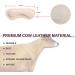 3 Pairs of Beige Leather Heel Grips Cushion Inserts Pads - 0.14 inch Thick for Improved Shoe Fit and Comfort, Prevent Blisters - Half Size Big - Buy Online on GoSupps.com