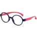Children's Blue Light Filter Glasses - UV Block TR90 Round Frame for Young Girls with Anti-Slide Band & Red Case - Buy Online on GoSupps.com