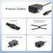 15V Shaver Charger for Philips Norelco OneBlade QP6530/70 QP6520 QP6510 QP6550 - HQ8505 Replacement Power Adapter - Buy Online on GoSupps.com