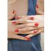 ohora Semi Cured Gel Nail Strips (N Ruby) - Salon-Quality, Long Lasting, Easy Application & Removal - Includes 2 Prep Pads, Nail File & Wooden Stick - Buy Online on GoSupps.com