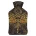 Hot Water Bottle With Lid Dragonfly Rubber Hot Water Bag For Pain Relief Cramps Foot Warmer Hot And Cold Therapy