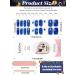 Kalolary 20 Pcs Christmas Gel Nail Polish Strips - Snowflake Designs Glitter Colors Nail Stickers & File - UV/LED Lamp Required - Buy Online on GoSupps.com