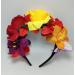 Happyupcity Mexican Flower Crown Headband Halloween Hairband Head Band Party Costume Rose Flower Crown Headpiece Cosplay Hair Accessories - Buy Online on GoSupps.com