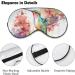 Light-Blocking Sleep Mask | Hummingbird Eye Masks for Women | Comfortable & Soft Floral Blindfold with Adjustable Strap | Ideal for Sleep & Travel - Buy Online on GoSupps.com