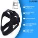 Double Adjustable Anti Snoring Chin Strap | Stopper Chin Straps for Men and Women | Snoring Solution/Sleep Aid for Mouth Breathers | Black - Buy Online on GoSupps.com