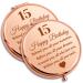 2 Pieces 15 Year Old Gifts for Girls Compact Makeup Mirror 2 Pack Inspirational Birthday Gift for Daughter Fifteen Birthday Gift for Sister Happy 15th Birthday Gift for Niece Cousin Bff Compact Mirror