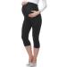 Be Mammy Women's Maternity 3/4 Leggings 03 4XL Black