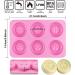 Round Honeybee Silicone Molds for Homemade Soaps, Lotion Bars, Jello, Bath Bombs, Beeswax, Resin, Chocolate, and Desserts - Pink Bee Silicone Mold - Buy Online on GoSupps.com