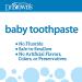 Dr. Brown's Strawberry Baby Toothpaste - Fluoride Free, Made in the USA - 1.4oz (0-3 years) - Buy Online on GoSupps.com