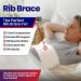 Rib Brace Chest Binder L/XL - Reduce Rib Cage Pain, Support for Injuries, Breathable Wrap for Men/Women (37-48) - Buy Online on GoSupps.com