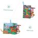 Buy Iwowhero Animal-Design Tail Towel Book - Washable Sensory & Gripping Toys for Babies | 22x12cm Educational Fabric Book - Buy Online on GoSupps.com