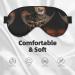 SSIMOO American West Rodeo Hat Sleep Mask | Adjustable Breathable & Fashionable Eye Mask for Comfortable Sleep - Black - Buy Online on GoSupps.com