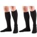 Truform Medical Compression Socks for Men and Women 8-15 mmHg Knee High Over Calf Length X-Large (Pack of 2) Black