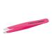 Tweezerman Stainless Steel Mini Slant Tweezer Neon Pink 1 Count Flamingo Pink