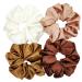 4-Piece Satin Silk Scrunchies Set | Big Hair Scrunchies for Ponytails | Gentle on Hair - Buy Online on GoSupps.com