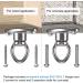 SELEWARE Heavy Duty Bearing Swing Hanger - 360 Rotate Swing Swivel Hook for Wooden & Concrete - Indoor Outdoor Hammock & Swing Set - Buy Online on GoSupps.com