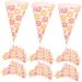 MAGICLULU 100 Pcs Popcorn Bag Paper Bags Goodie Bag Treats for Candy Party Cone Bags Paper Cones Clear Packing Bags Wedding Cone Bags Christmas Cone Bags Marshmallows Child Snack Mini - Buy Online on GoSupps.com