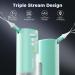 Kryzma 2-in-1 Ear Wax Removal Tool - Safe & Effective S08 Triple Jet Stream Cleaner | Portable Waterproof Rechargeable Kit with 6 Reusable Tips - Green - Buy Online on GoSupps.com