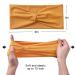Yeshan 12 Pack Wide Twist Headbands for Women - No Slip Yoga & Workout Hair Bands in Solid Colors - Buy Online on GoSupps.com