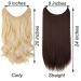Rich Choices 50cm Dark Brown Hair Extensions - Smooth Hair Part Extensions for Densification (1 Pack) - Buy Online on GoSupps.com