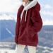 Shop Women's Oversized Plush Jacket - Lightweight Quilted Fleece Coat with Hood | Winter Collection in Multiple Colors - Buy Online on GoSupps.com