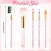 Buy WLLHYF 10-Piece Crystal Makeup Brush Set | Synthetic Fiber Tools for Flawless Foundation Eyeshadow Eyeliner & More - International Shipping Available - Buy Online on GoSupps.com