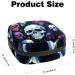 Anna Cowper Colorful Funny Skull Sanitary Napkin Storage Bag - Period Pouch for Women and Teens - Multi-colored Design - Nursing Pad and Tampon Holder - 1Pcs - Buy Online on GoSupps.com