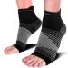 Plantar Fasciitis Socks(1/2/6 Pairs) for Achilles Tendonitis Relief  Best Compression Foot Sleeves with Arch Support for Plantar Fasciitis  Heel Pain  Foot & Ankle Support Black(1 Pair) Medium
