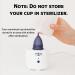 Pixie Menstrual Cup Steamer - Sterilize & Clean Your Cup in 3 Minutes! Automatic Shut Off Switch - White - Buy Online on GoSupps.com