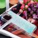 Tivenfezk Nadoli Glitter Treisand Case for iPhone 15 - Shockproof Silicone TPU Bumper Transparent Quicksand Cover White/Blue - Buy Online on GoSupps.com