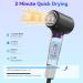 TQQ Hair Dryer with Diffuser 200 Million Negative Ionic Hairdryer 110 000 RPM High Speed Brushless Motor Blow Dryer for 2min Fast Drying 57dB Low Noise Travel Hairdryers for Women and Men - Buy Online on GoSupps.com