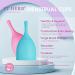 Soft & Flexible Menstrual Cups - Leak-Free & Reusable - Small Size (Pack of 2) - Buy Online on GoSupps.com