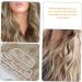 Beavorty hair extension set of four highlights blonde clip in hair extensions 6d hair extensions light brown hair extensions hairpieces hair toppers Miss High temperature wire wig curls - Buy Online on GoSupps.com